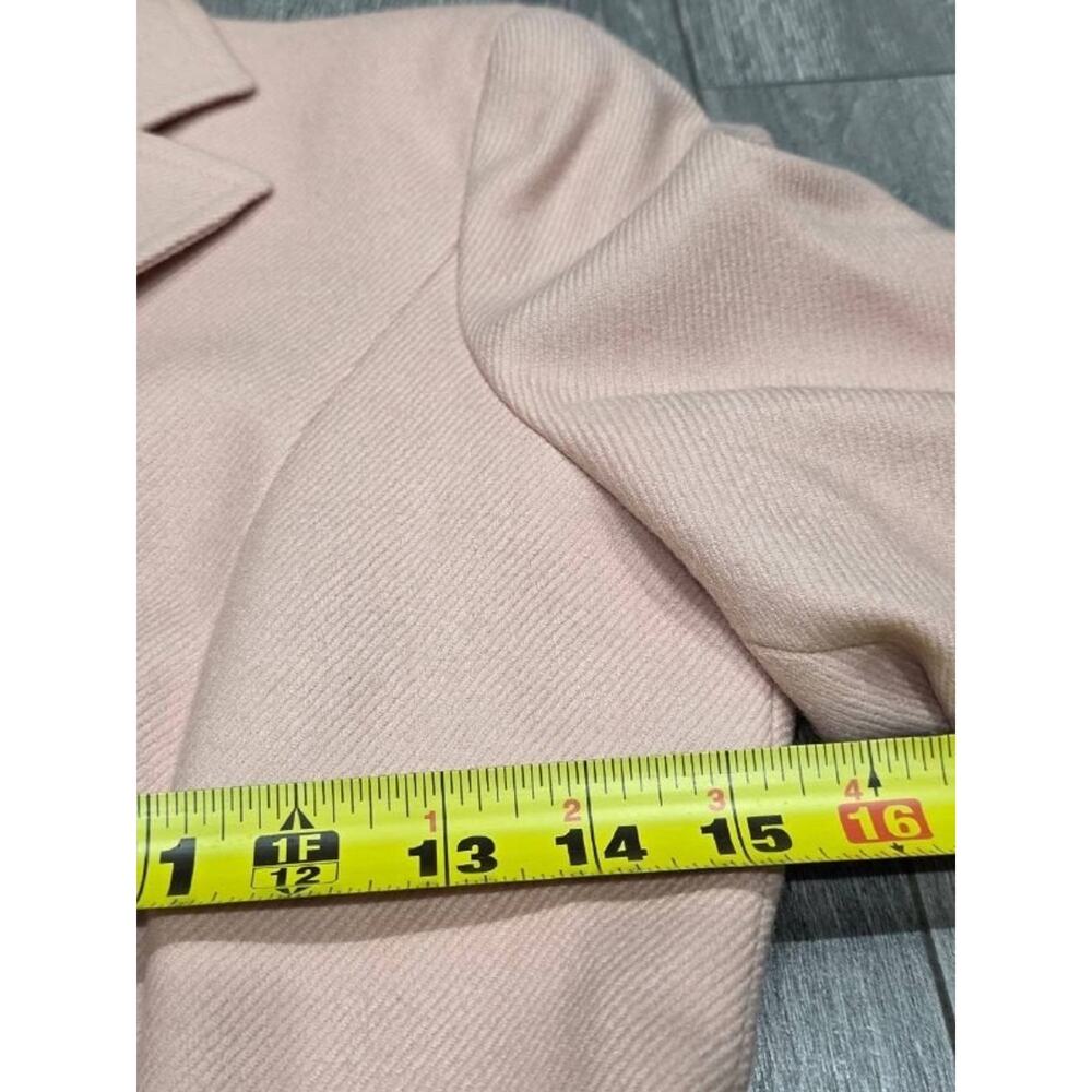 Valentino Roma Italy Cropped Cupro jacket lagenlook Blazer Peach XS A005364 - Picture 3 of 10